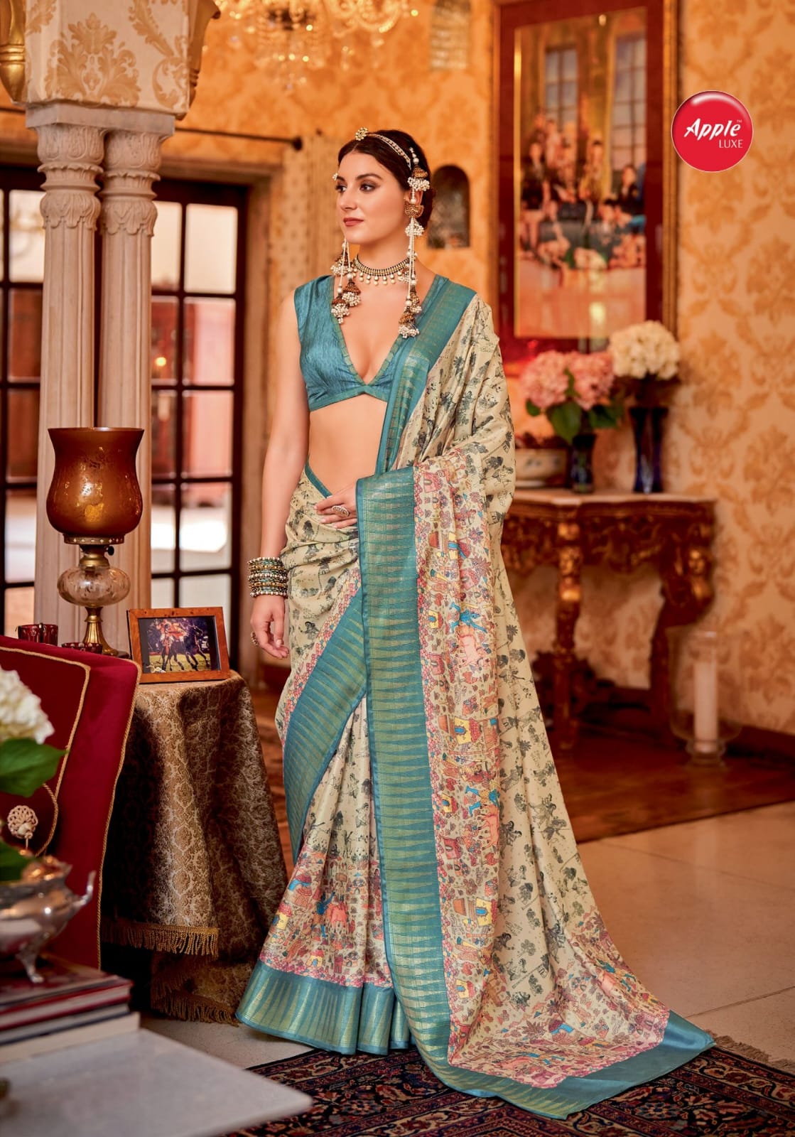 Morpankh By Apple Manipuri Temple Patta Designer Sarees Wholesale Price In Surat